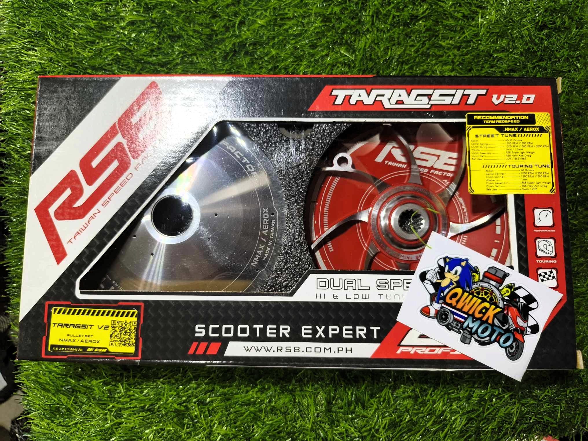 RS8 TARAGSIT VER 2 Pulley Set for Yamaha Aerox Nmax | Lazada 