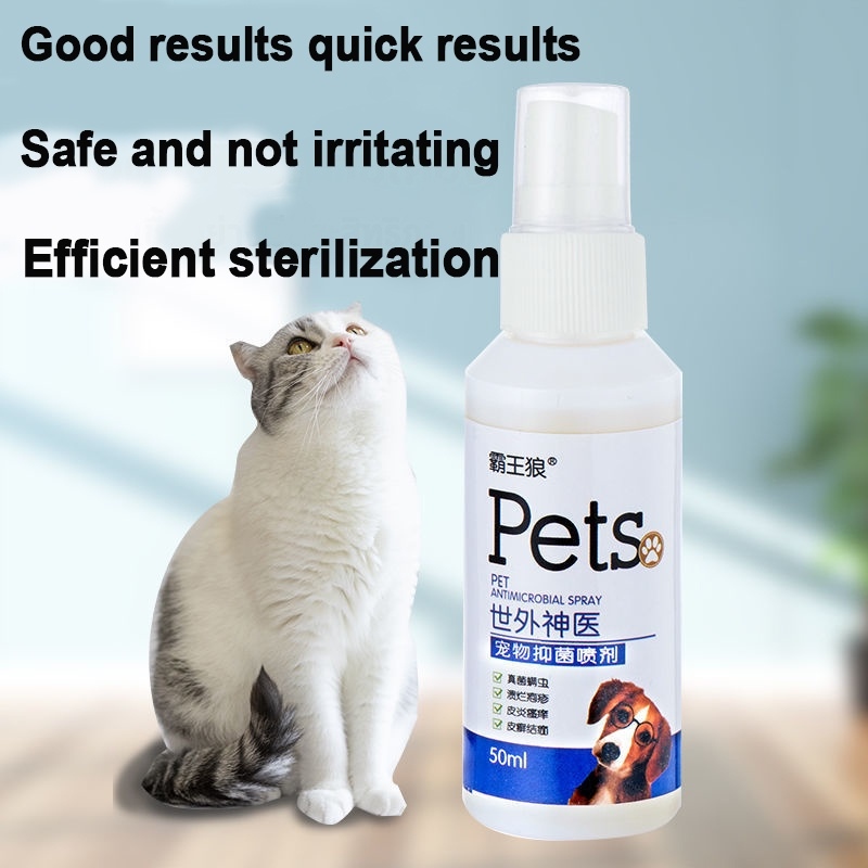 Pet Anti fungal Spray 50ml Dog Skin Disease Treatment Dog Allergies