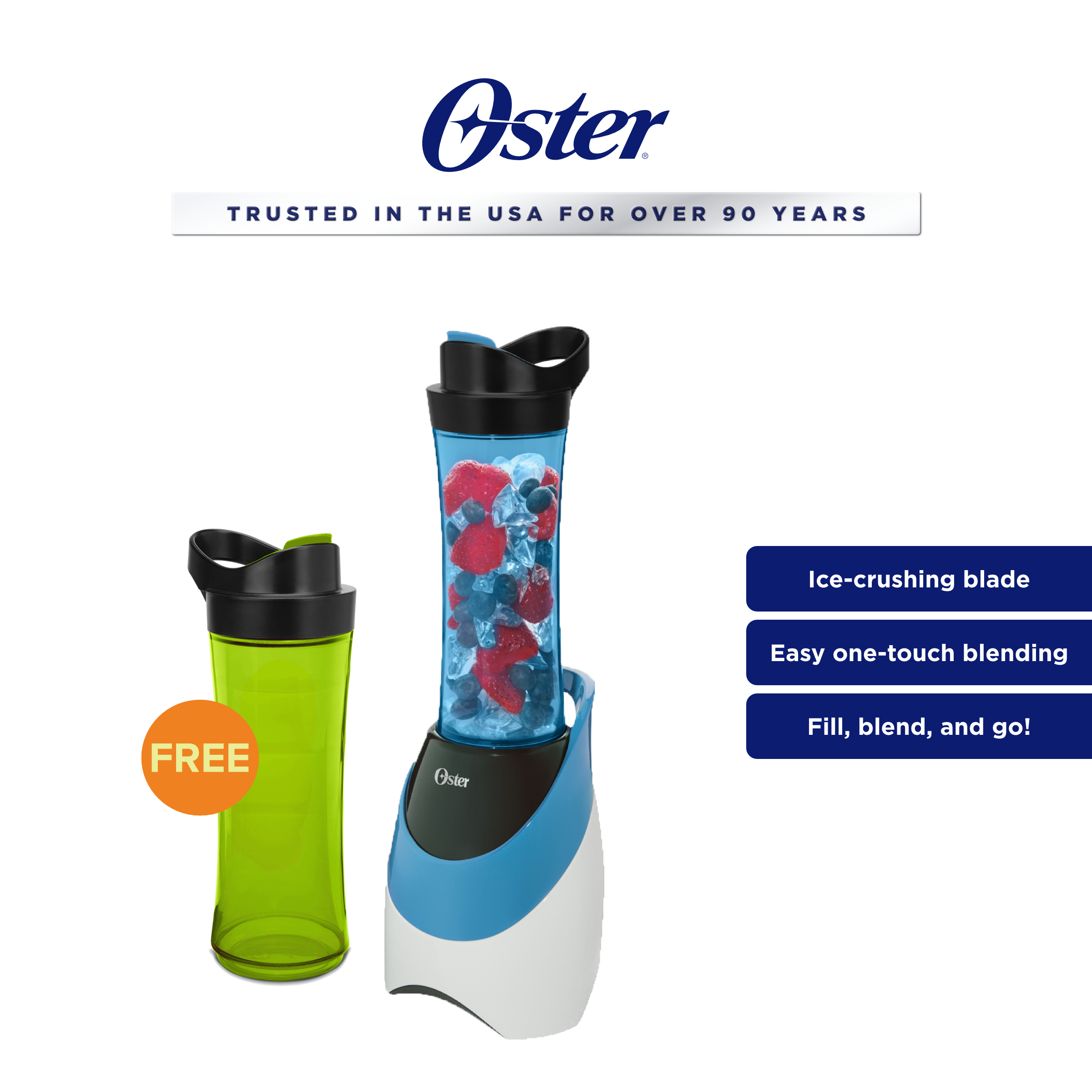 Best Buy: Oster My Blend 20-Oz. Blender Blue BLSTPB-WBL