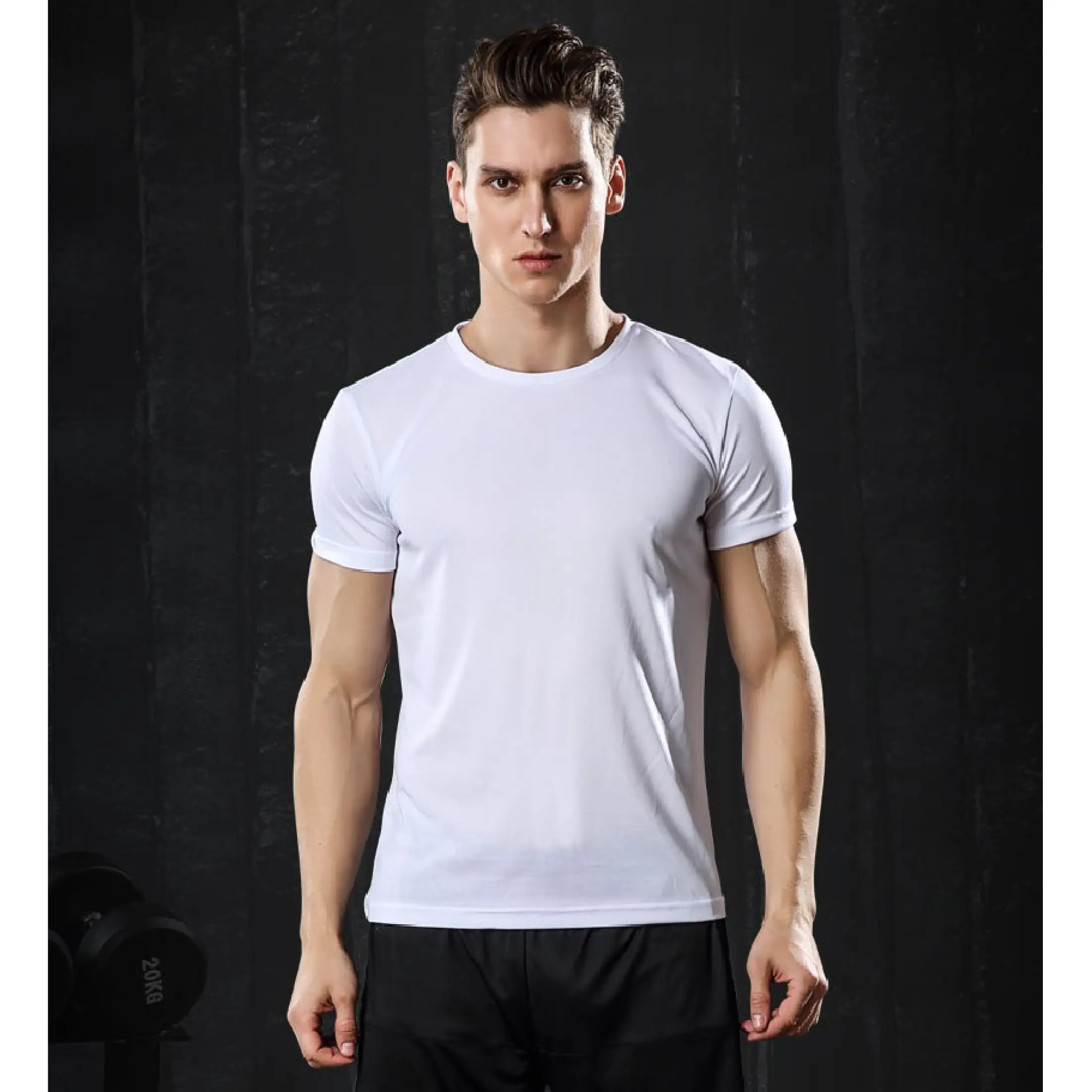 plain white dri fit shirt