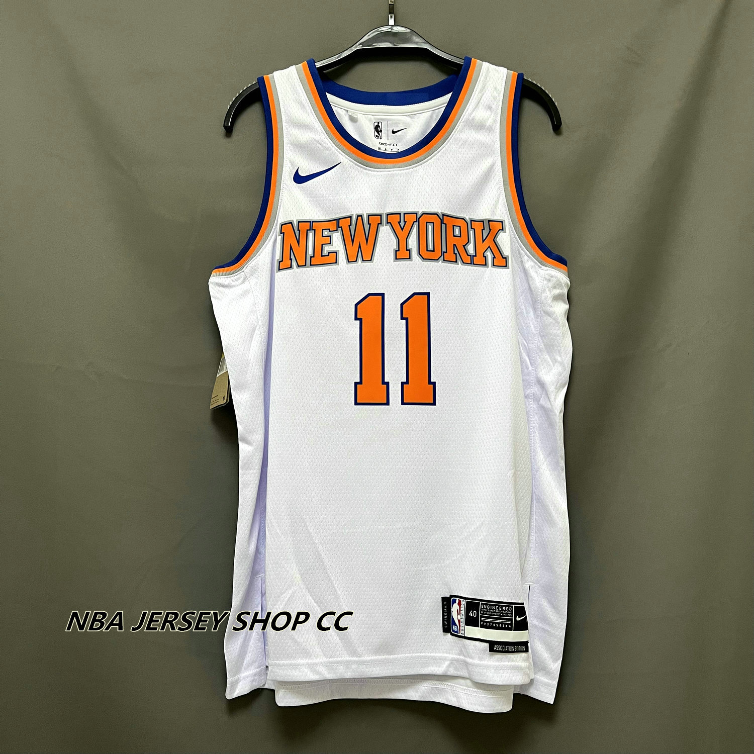 New York Knicks Nike Association Edition Swingman Jersey 22/23 - White -  Jalen Brunson - Unisex