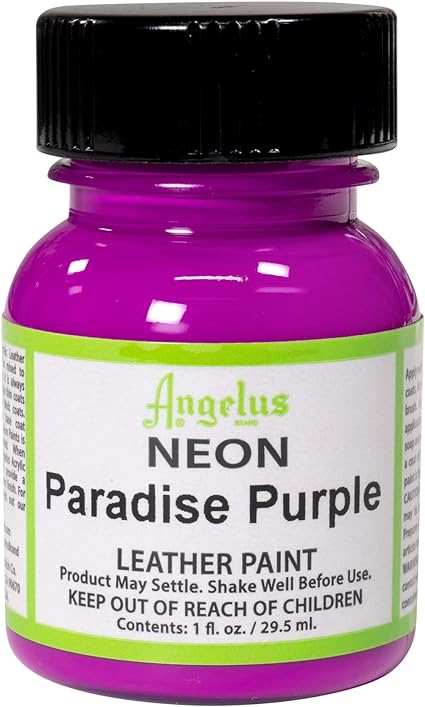 Angelus Neon Acrylic Leather Paint for Shoes, Boots, Jackets, Art