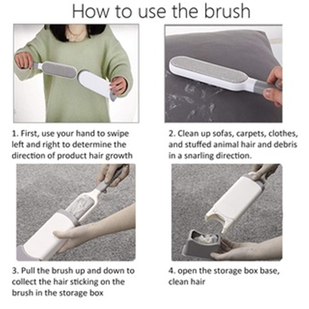 Manual Lint Remover Brush Twoside Antistatic Clothes Dust Pet Hair