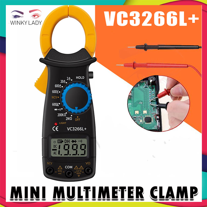 (VARIATION) ST201/ ST180/ VC3266L+ Digital Clamp Multimeter Resistance