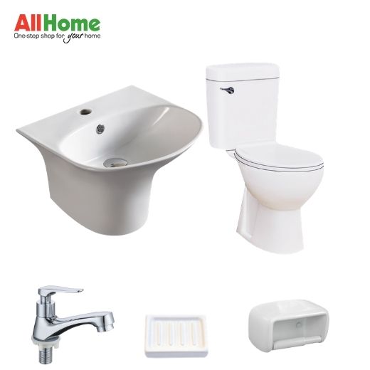 Water Closet Package 2 Ehrin JT1301CL Complete Toilet Set Brauhn