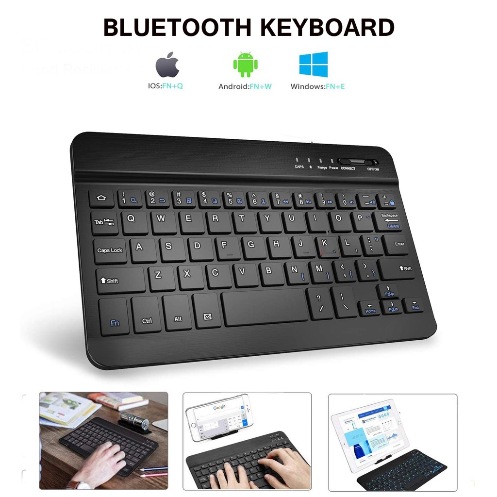 TCF Universal 7inch Wireless Bluetooth Keyboard Ultra Slim Portable