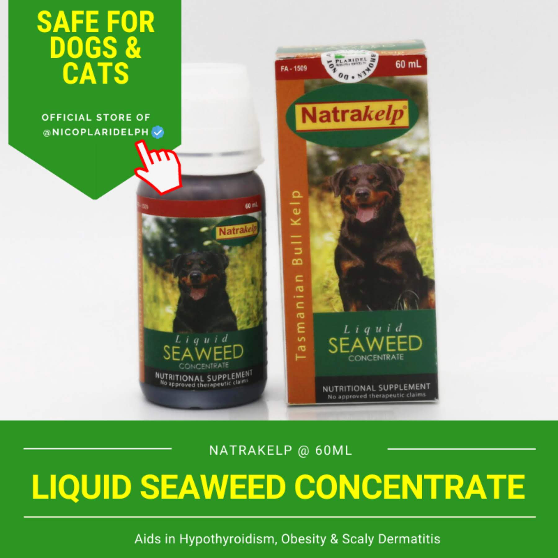 View of Natrakelp Liquid Seaweed Concentrate for Hypothyroidism, Obesity ...