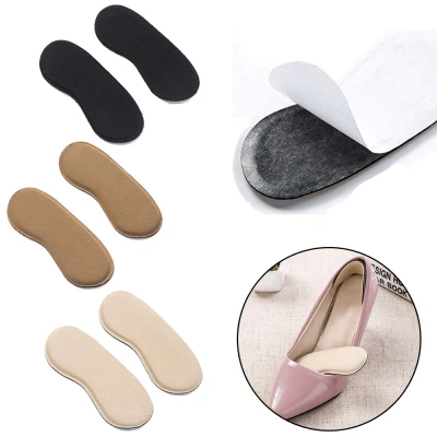 HUISHU Woman Cushion Comfortable Suede Heel Grips Insoles Foot Protector Shoe Boot Pad Liners Shoepad