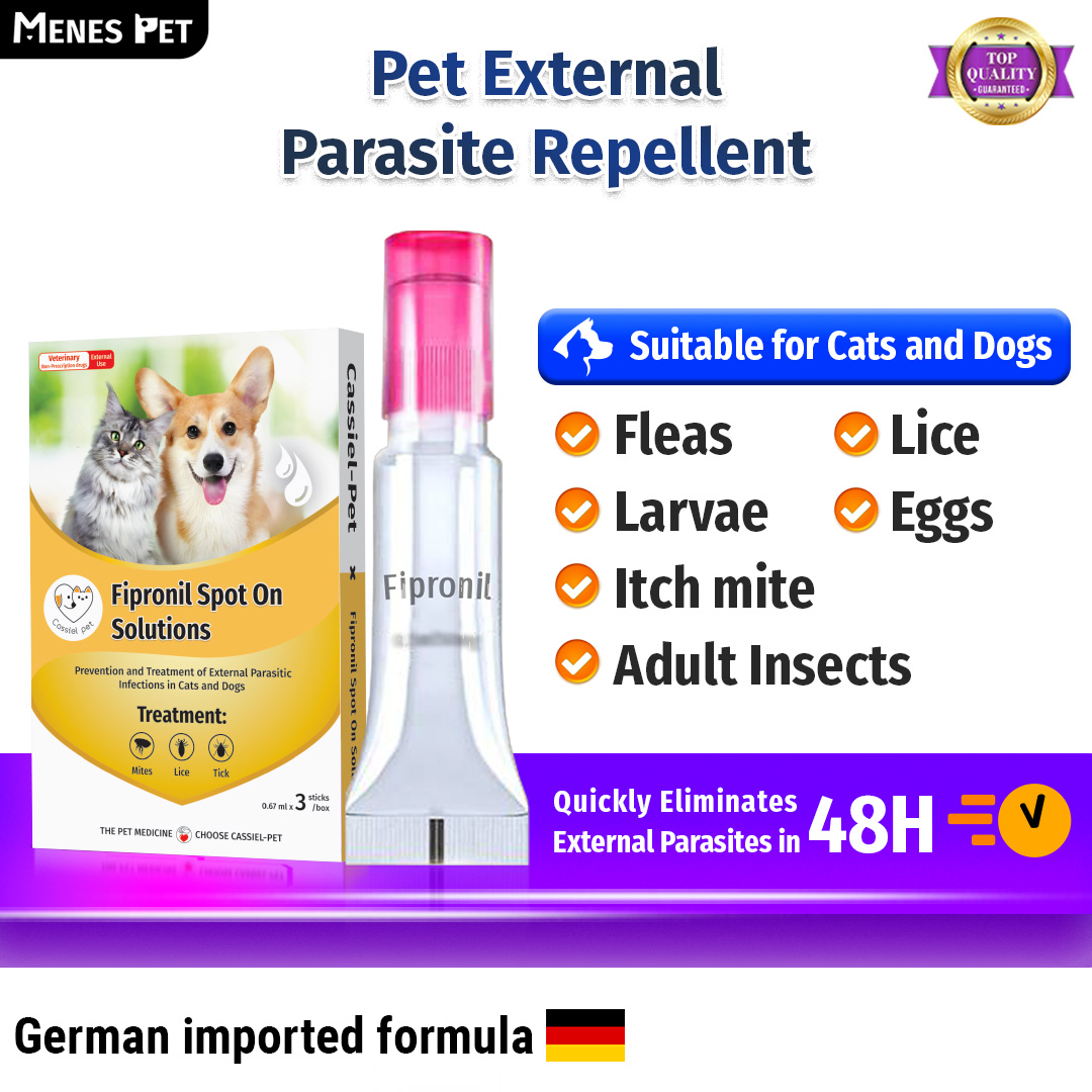 Cassiel Pet Fipronil Dewormer Anti Tick And Flea Spot Treatment Anti ...