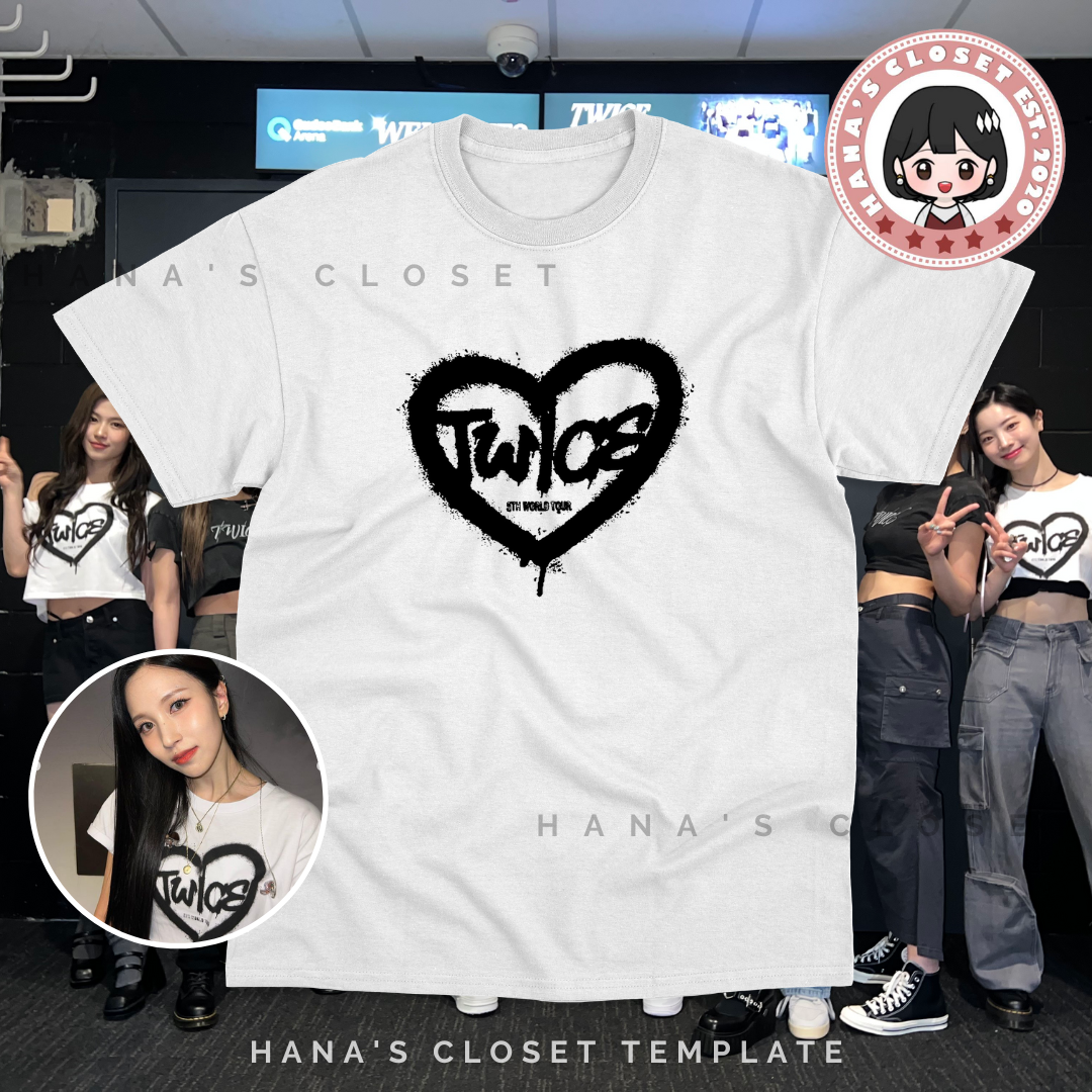 TWICE T-shirt 5TH WORLD TOUR 'READY TO BE' in JAPAN