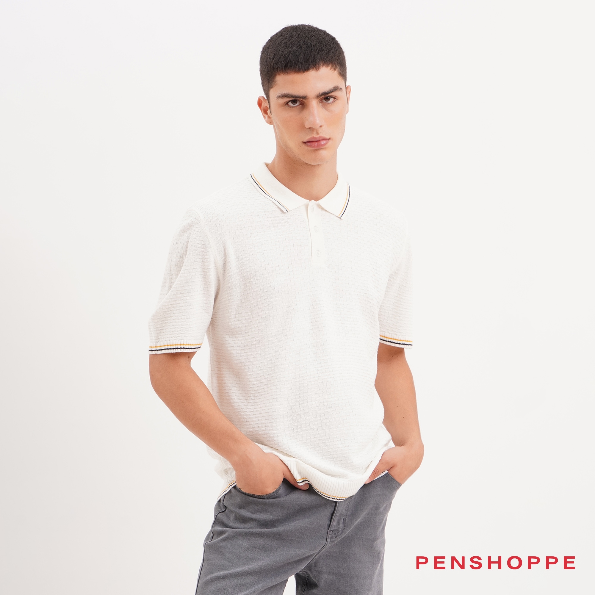 Penshoppe 2025 white polo