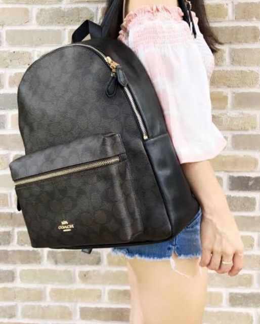 coach large backpack