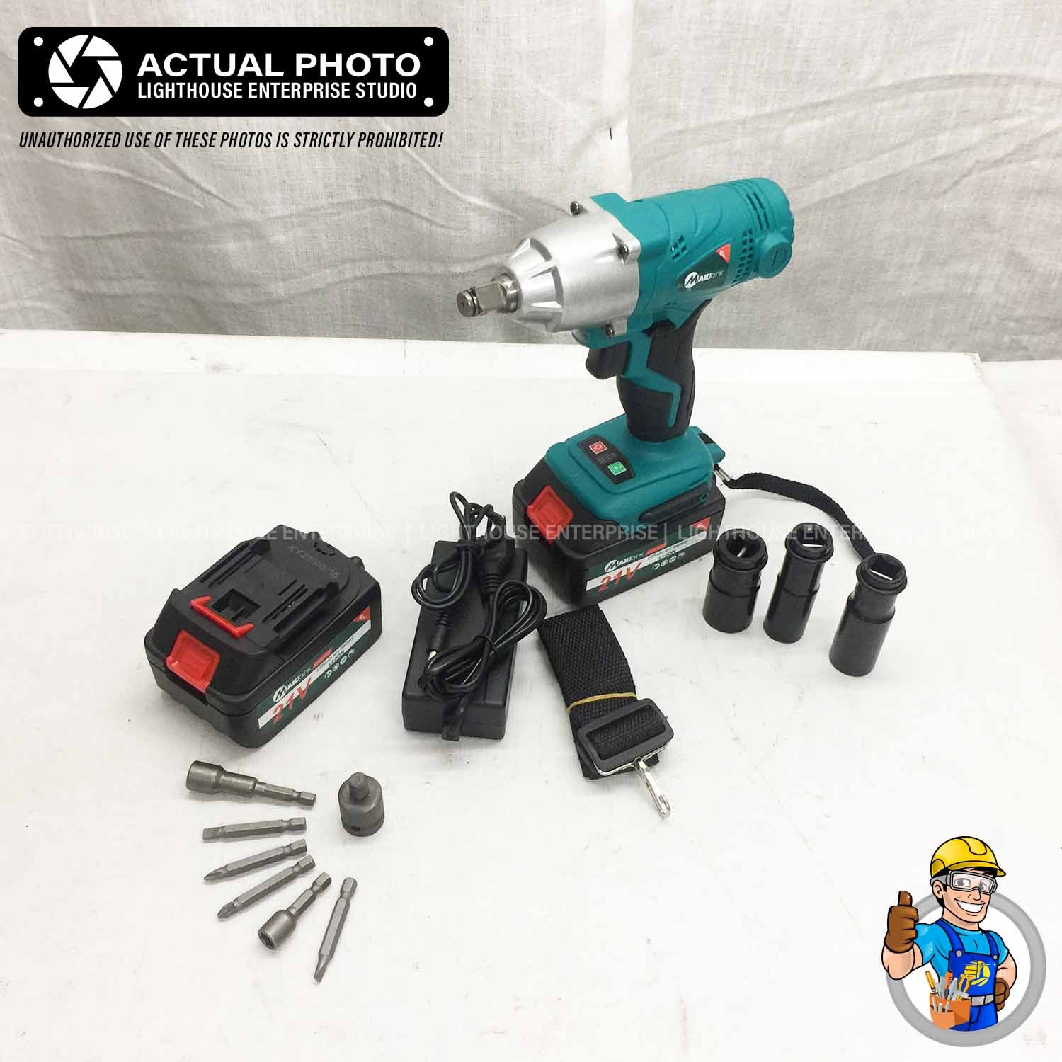 MAILTANK 21V Lithium Ion Cordless Impact Wrench SH363 SH53A