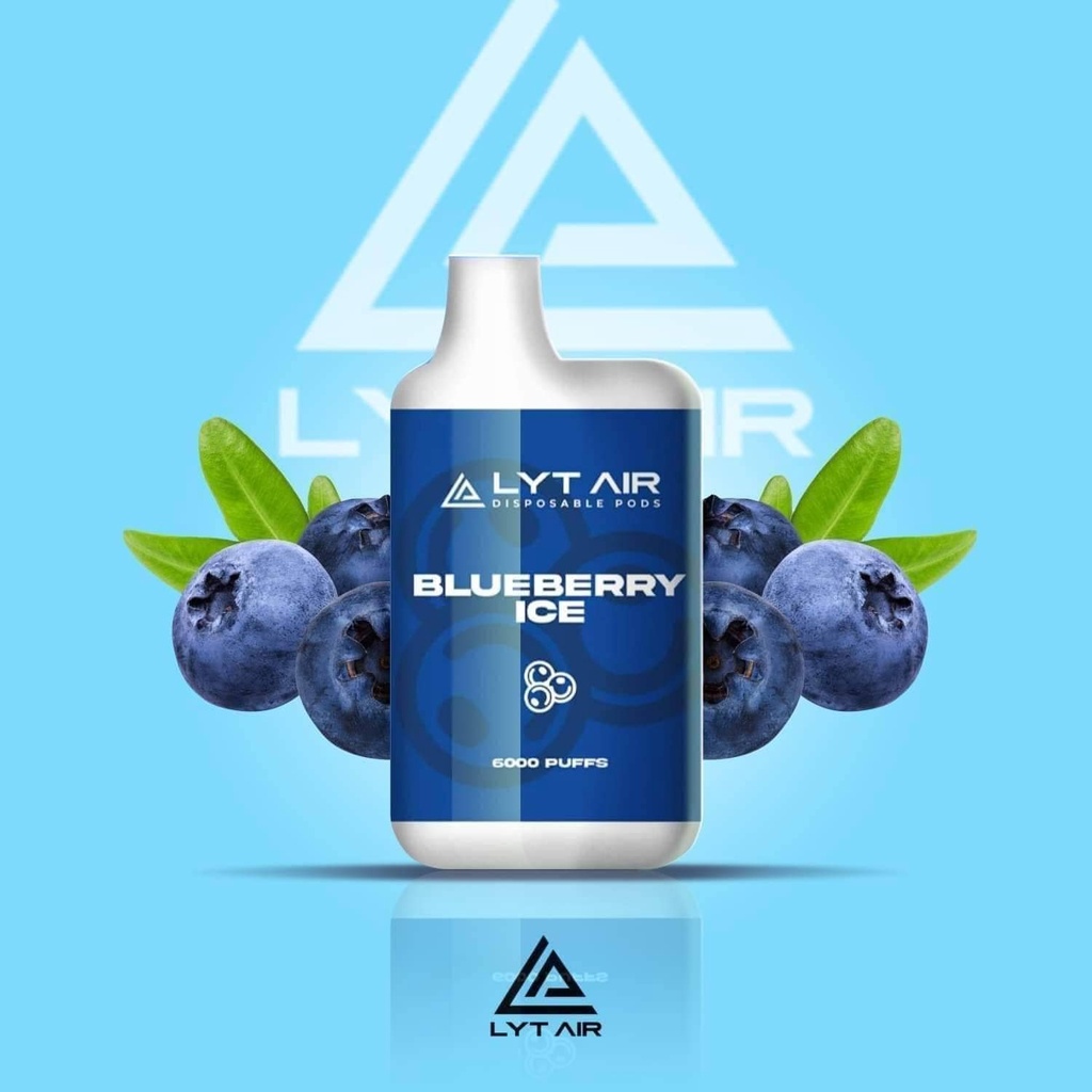 HOT Lyt Air 6000 Puffs Mentholated Rechargeable Disposable Vape Pod 6k