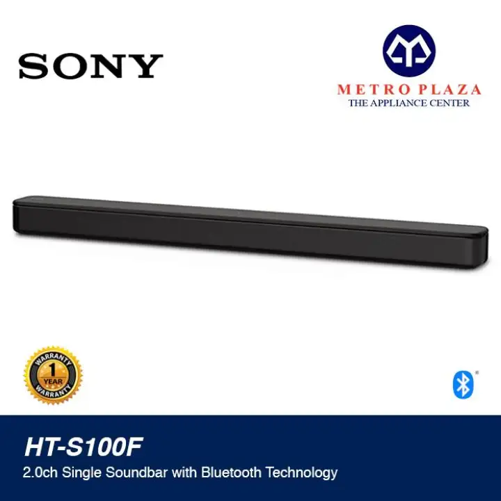 Sony 2 0ch 120w Single Soundbar With Bluetooth Technology Ht S100f Lazada Ph