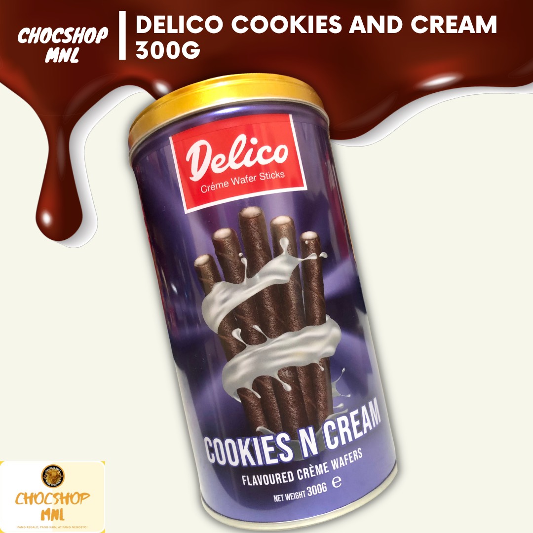 Delico Cookies and Cream Wafer Sticks 300G LIMITED EDITION EXPIRY 2023