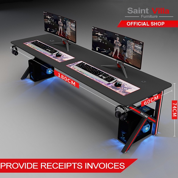 Quality assurance Saint Villa gaming table desktop computer table 180CM