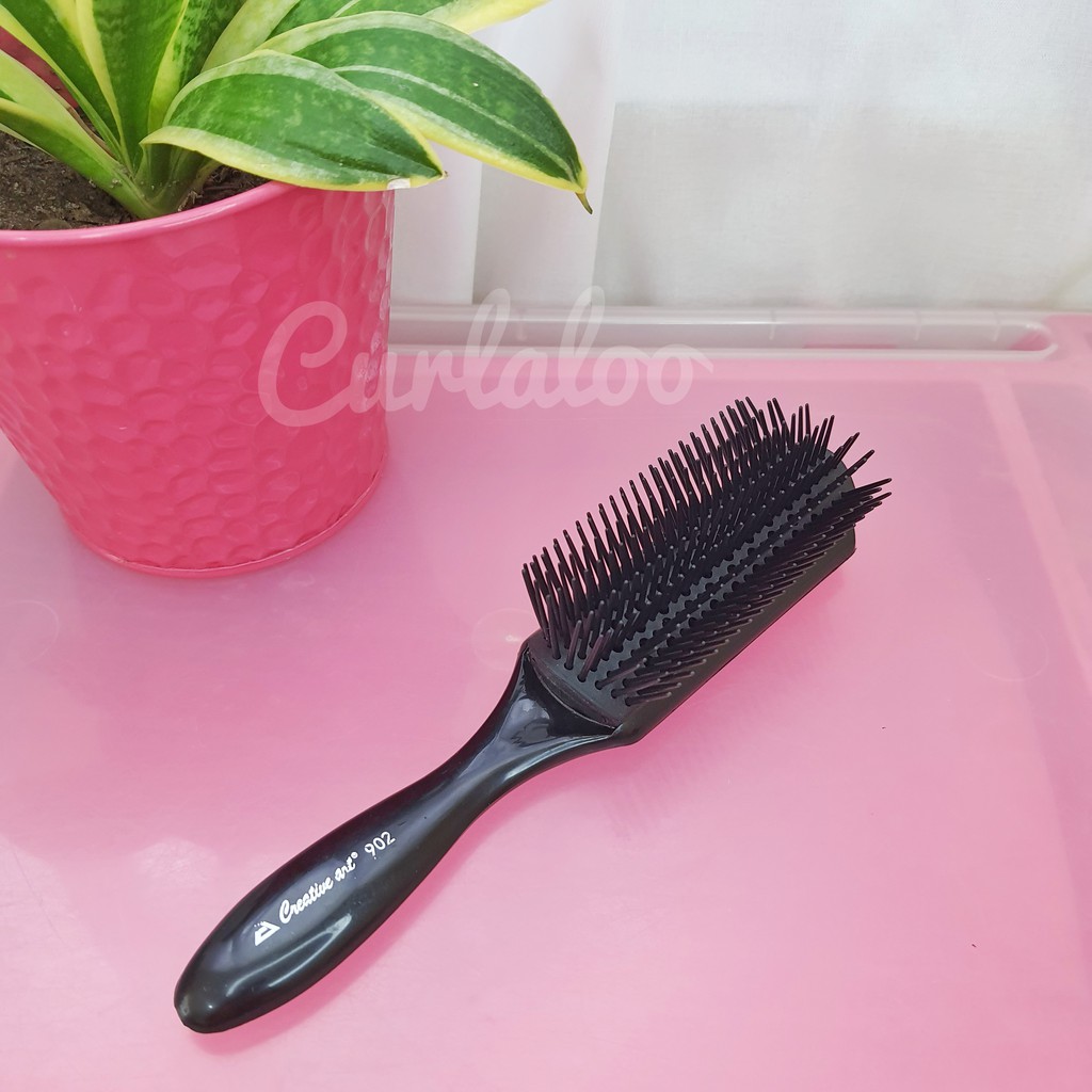 Curlaloo CGM 9 Rows Styling Brush for Curly Hair Denman Brush Dupe