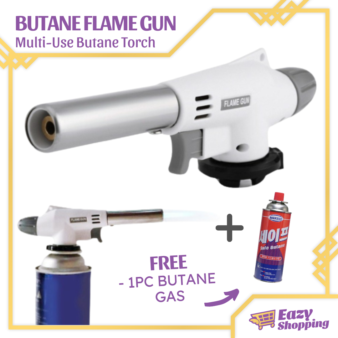 Eazy Shop l Butane Flame *Gun Torch Kitchen Blow Torch l FREE 1PC