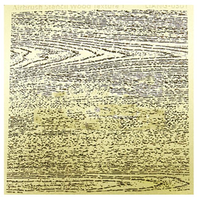 Retro Airbrush Stencil Wood Texture DIY Model Wood Grain Etching Sheet
