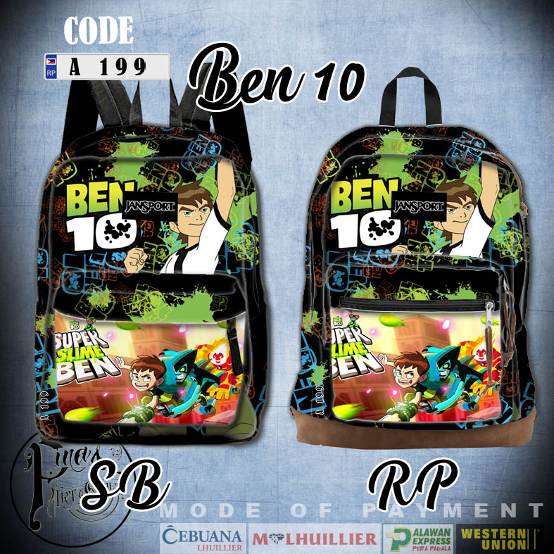 Gawang Bataan Backpack BEN 10 BUTTERFLY Designs Lazada PH