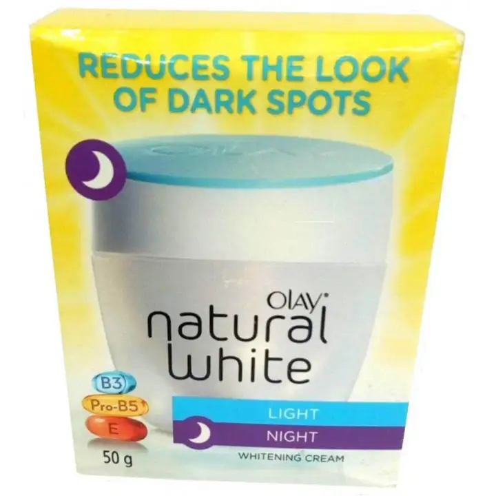 olay natural white night cream sachet