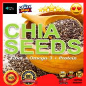 Organic Premium Chia Seeds: Keto-Friendly, Gluten-Free, High Quality