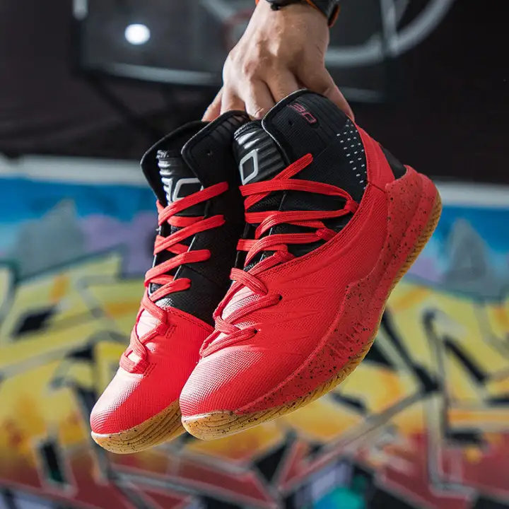 black and orange high tops