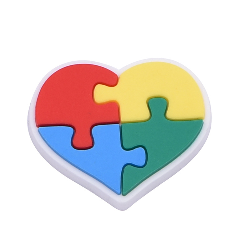 Jibbitz crocs puzzle design for Mens Cartoon Shoes Accessories croc