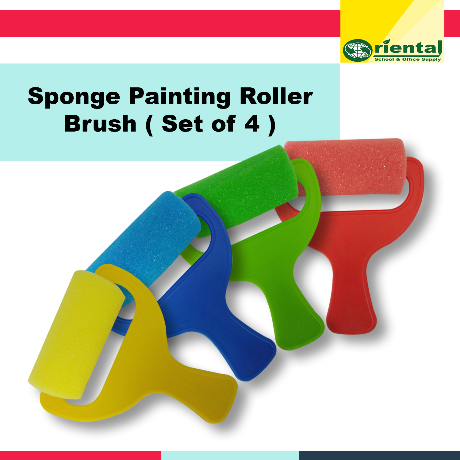 4 Pcs foam rollers brayer rollers for crafting Sponge Paint