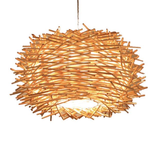 Bảng giá 30CM LED Hand-Woven Rattan Lampshade Personalized Chandelier Corridor Living Room Cafe Shop Dining Room Lampshade
