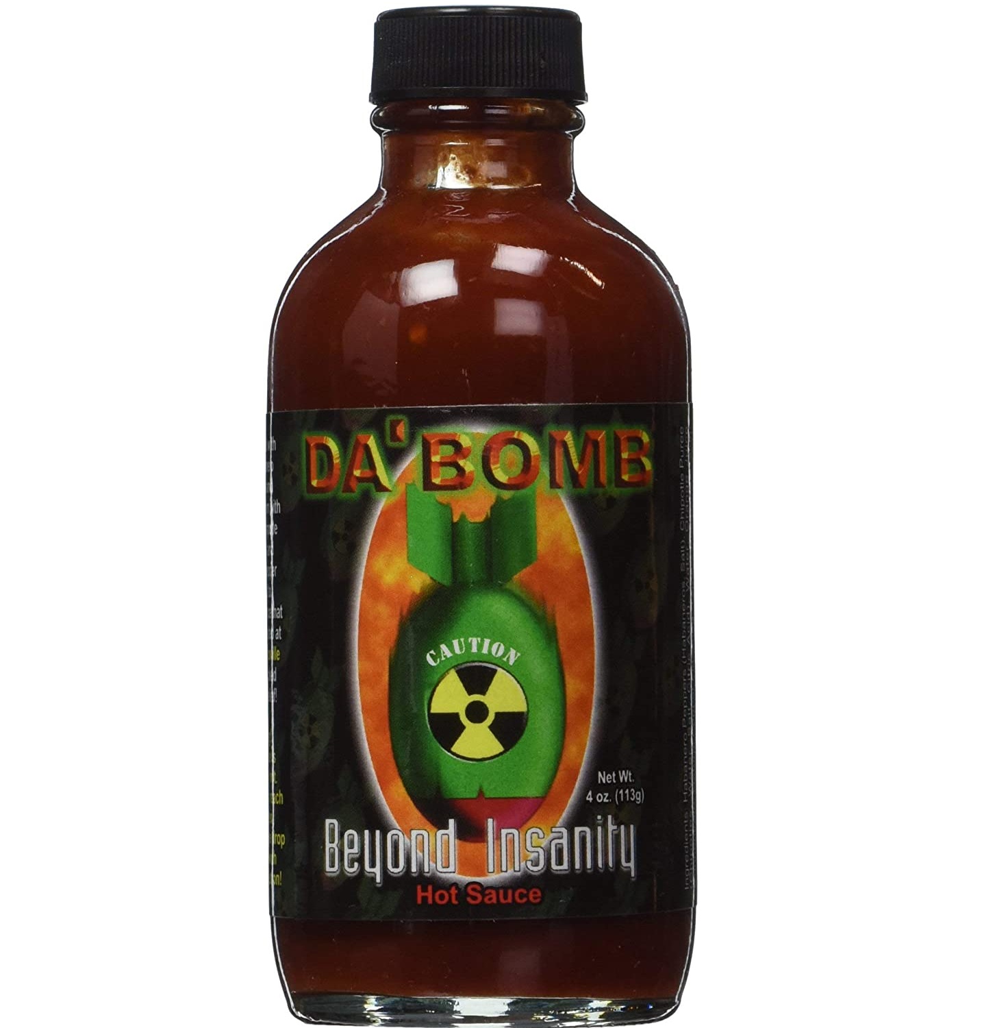 DaBomb Beyond Insanity Hot Sauce Made with Habanero and Chipotle