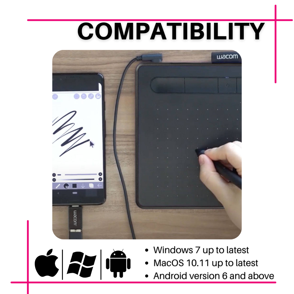 Latest Wacom Drawing Tablet Wacom Intuos Creative Bluetooth Pen