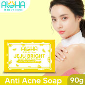 Jeju Bright Lemon Sulfur Acne Soap by Aloha Korea