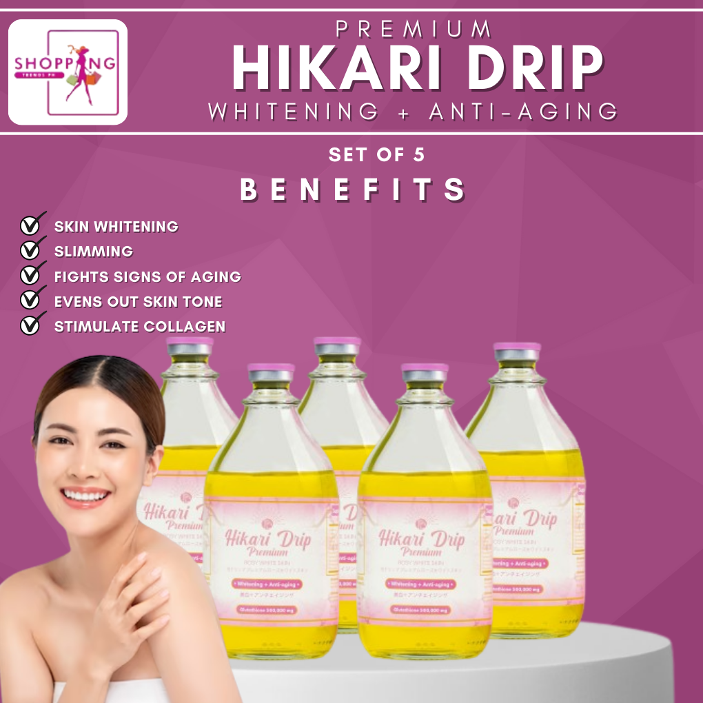 Hikari drip (set of 5) complete set glutathione drip set for whitening  slimming and anti aging Vitamin B Antioxidants Collagen Drip Complete Set  Canula Butterfly Syringe 000 Mg Collagen - Lazada