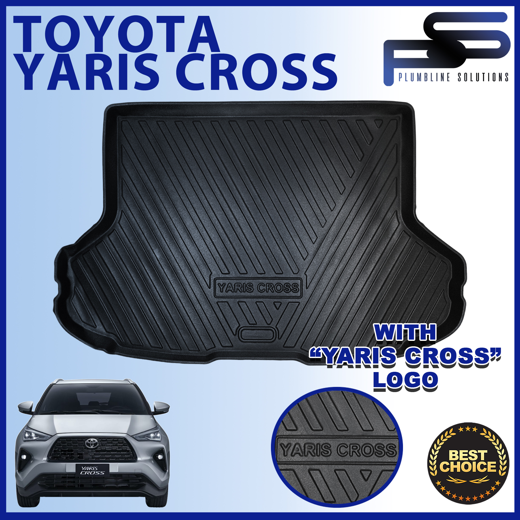 Car Trunk Tray for Toyota Yaris Cross 2023 2024 Model OEM Cargo Trunk ...