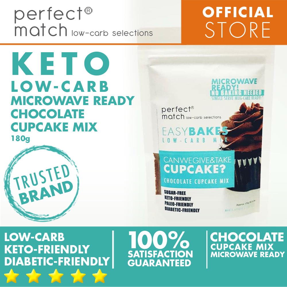 PerfectMatch Low-carb® l Keto Matcha Cupcake Mix l