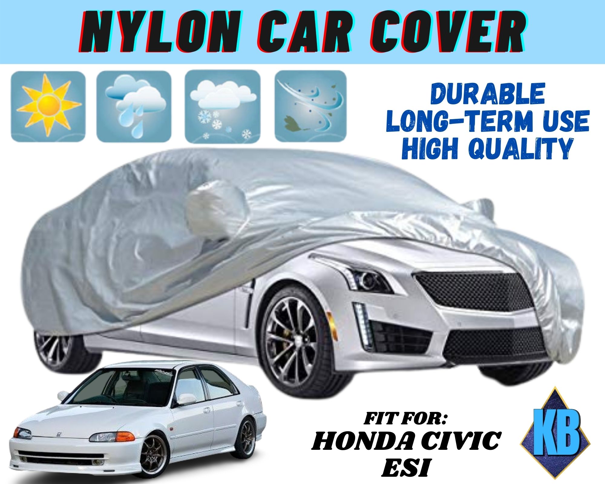 Car Cover Honda Civic ESI Waterproof & With Free Chamois Towel COD On Hand Lazada PH