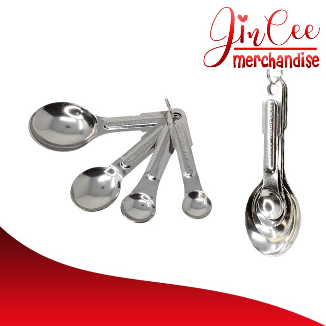 Steel Measuring Spoons 4 Set Lazada PH