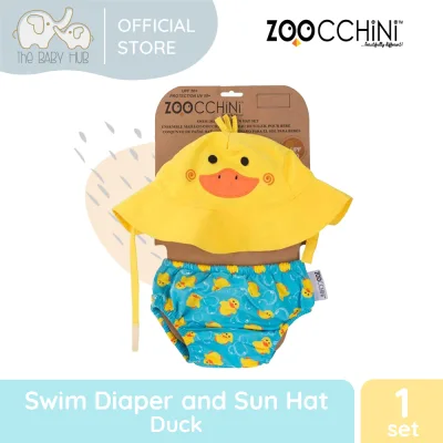 Zoocchini Swim Diaper and Sun Hat Set