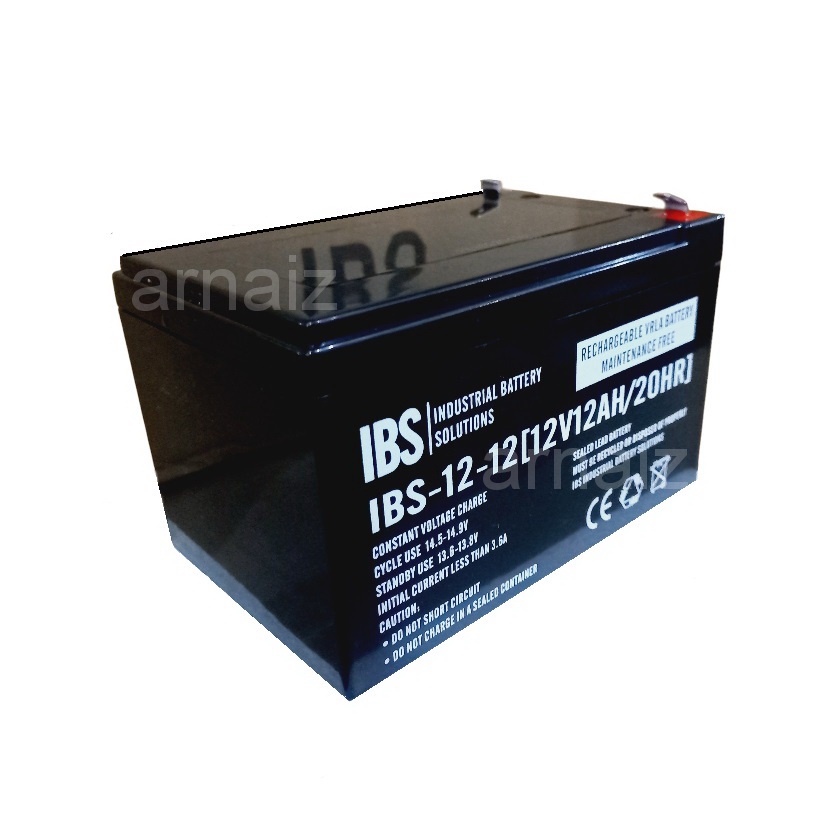 EBike Battery 12V 12Ah 20hr 12 Volts 12 Ampere EBike UPS Battery IBS