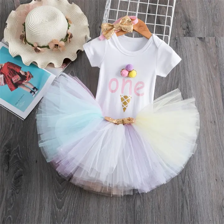 Summer One Year Baby Girl Clothes 1st 