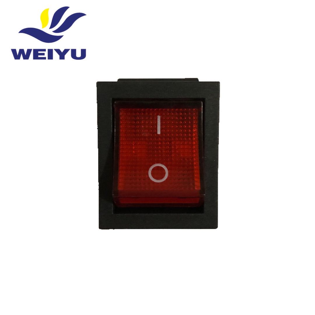 WEIYU 10Pcs On/Off LED Red Light Switch All Purpose 15/30A 250V