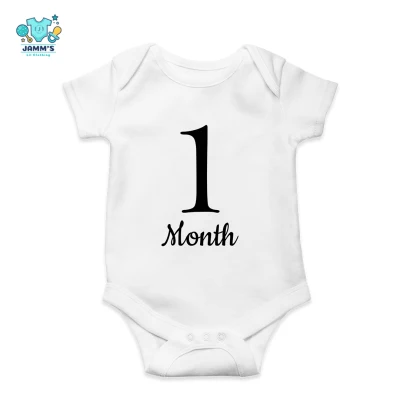 Baby Onesies One Month Old Milestone - 1 Month