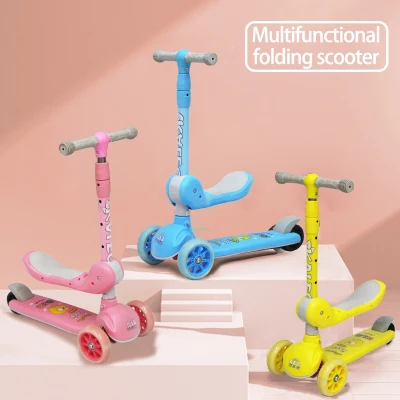 Scooter for kids Sale with Light Flash 3 to 10 Years Old Adjustable Height Scooters Boy Girl Safety Outdoor Toys