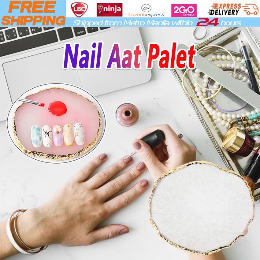 White/Pink】Resin Stone Color Palette False Nail Tips Drawing Nail Color  Palette for Nail Color Mixing Display Manicure Polish Gel Tool Nail-Art-Palet-White  | Lazada PH