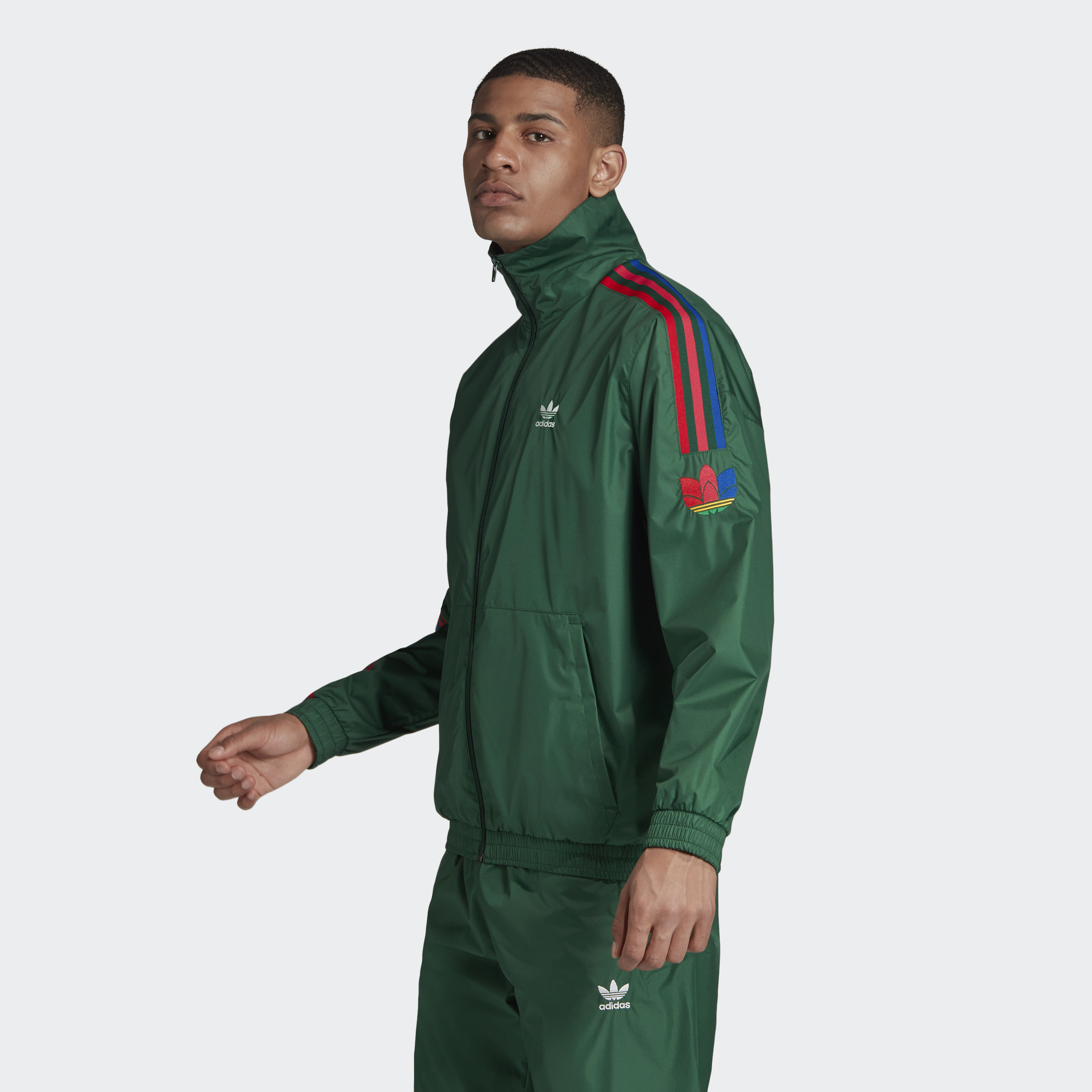 adidas ORIGINALS 3D Trefoil 3-Stripes Track Jacket Men green GE0847 |  Lazada Singapore