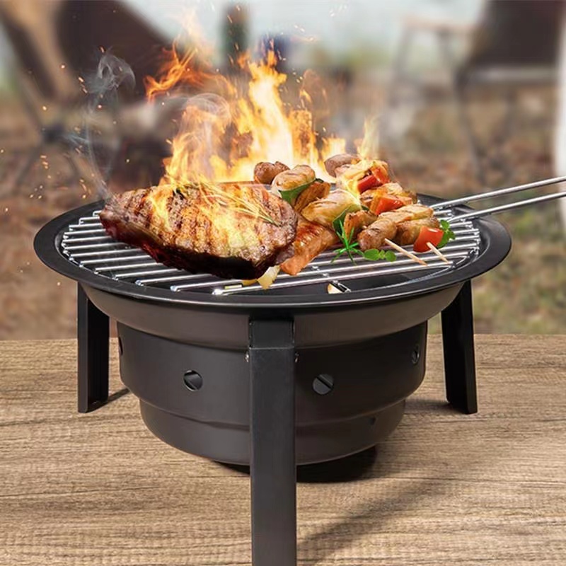 Portable Barbecue Griller Outdoor Griller CharcoalNon Stick Grill