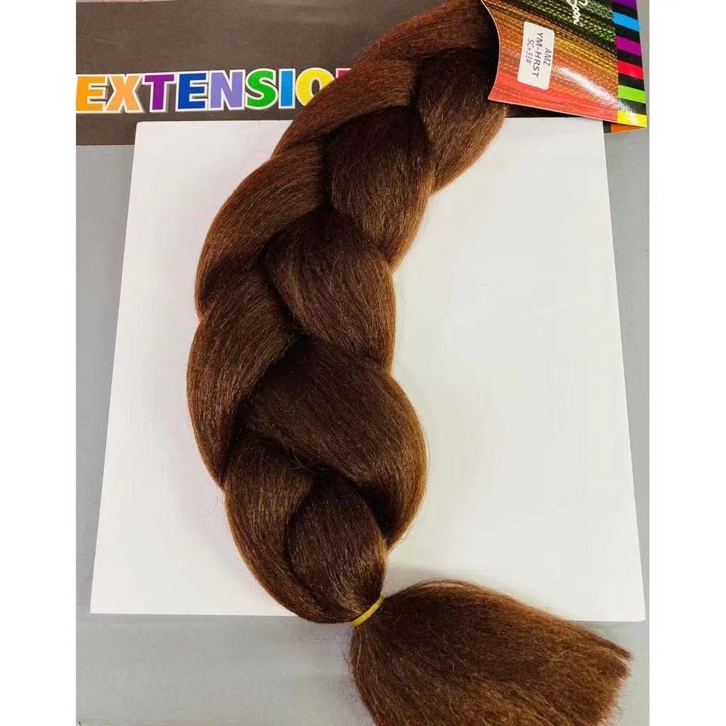 ✓100% Original AMZ Synthetic Jumbo Braids Crochet Hair Grey/brown Ombre  Kanekalon Braiding Hair Extensions For Women | Lazada PH