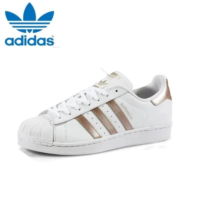 adidas white and gold